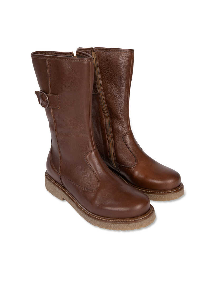 Leder-Kurzstiefel fr Damen