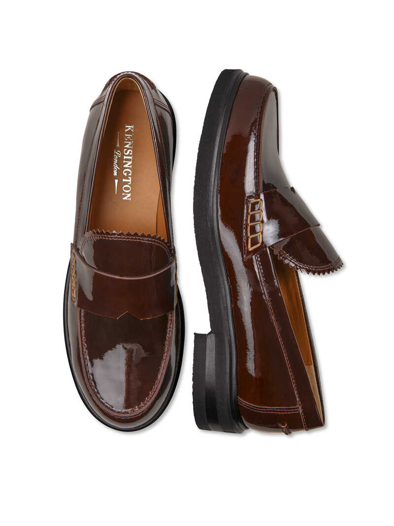 Lackleder-Pennyloafer