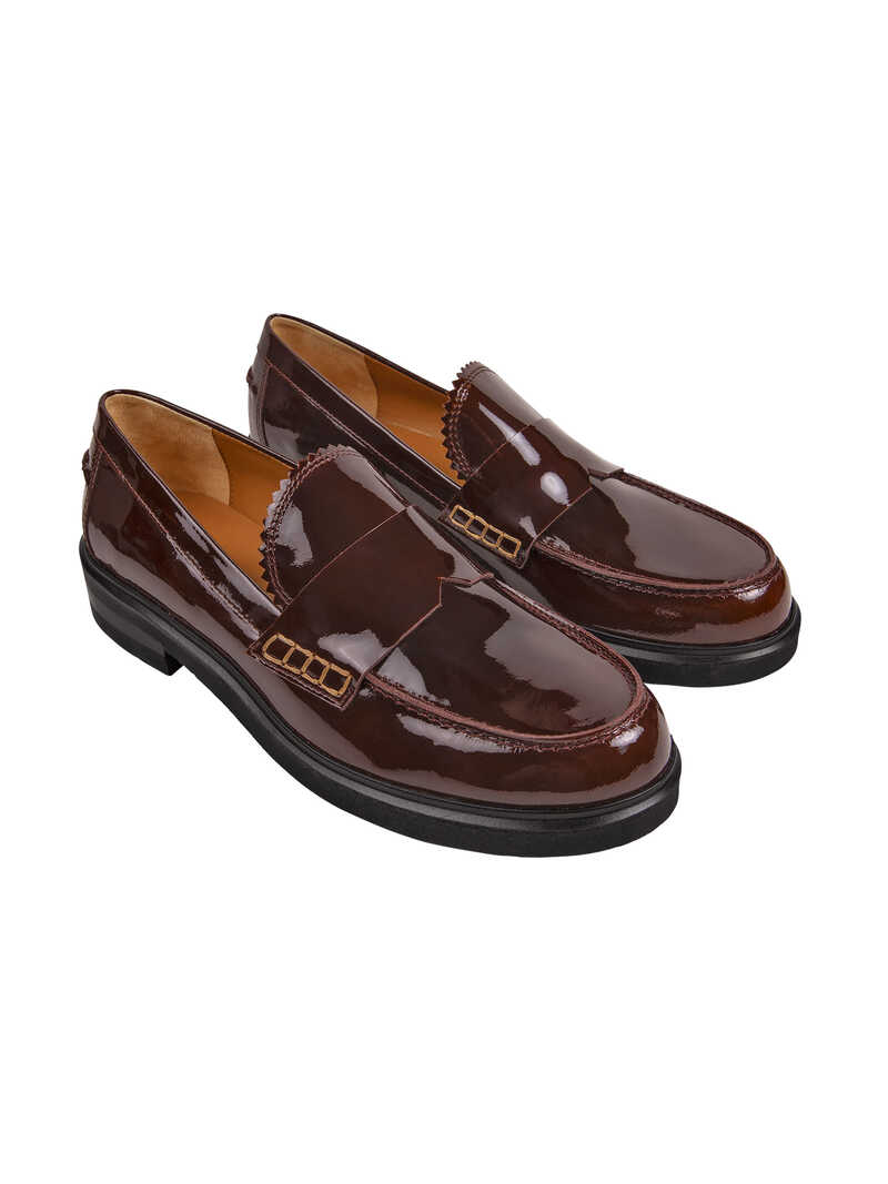 Lackleder-Pennyloafer