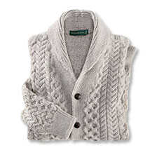 Aran-Herren-Cardigan